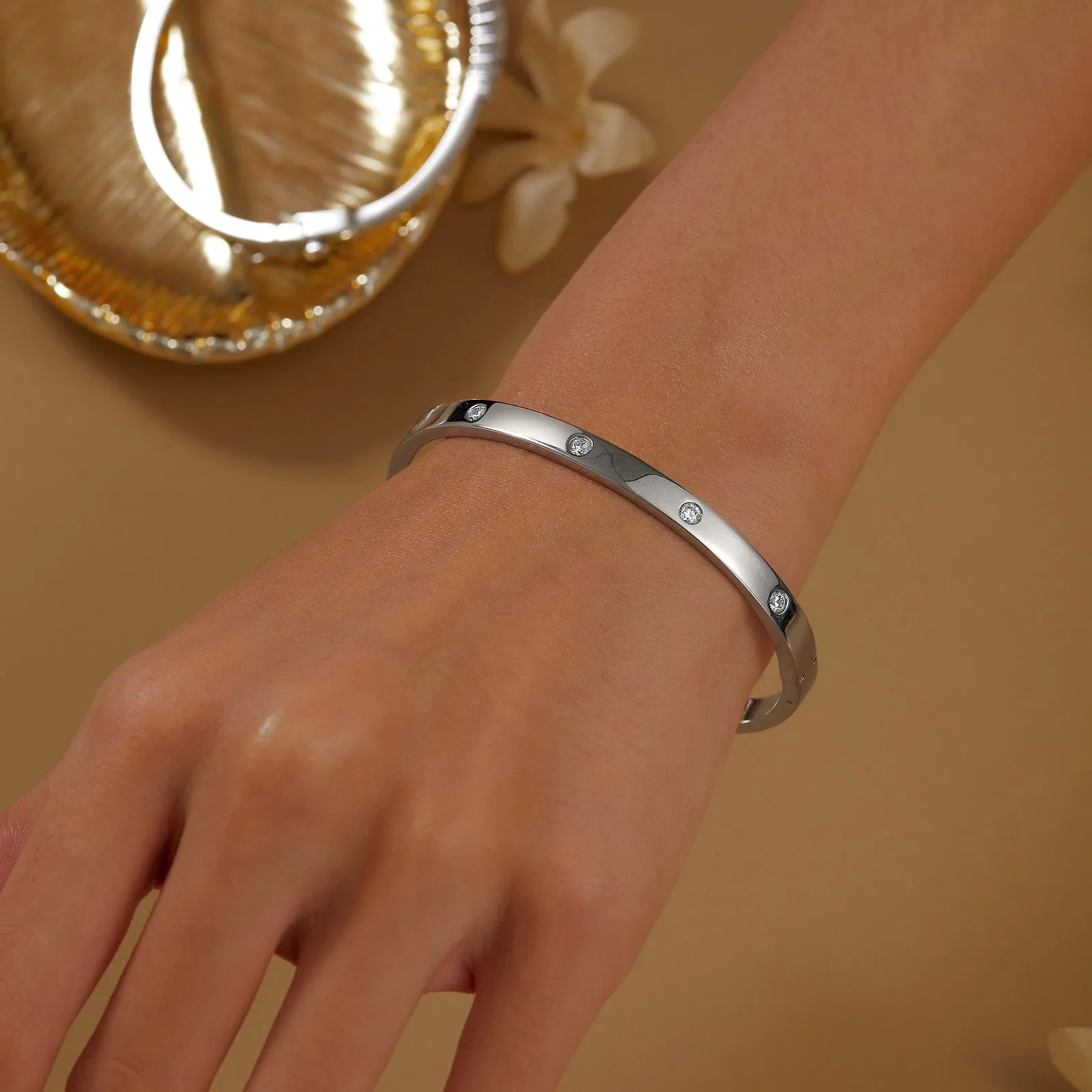 High Polish Bangle Bracelet B0177CLG72