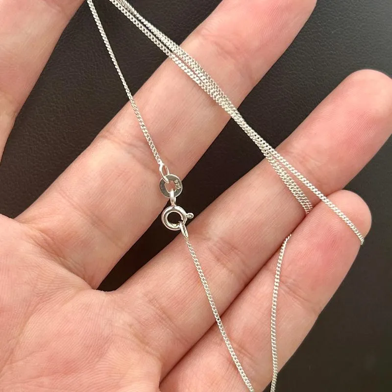 High-Polished Dainty Chain Necklace || .925 Sterling Silver