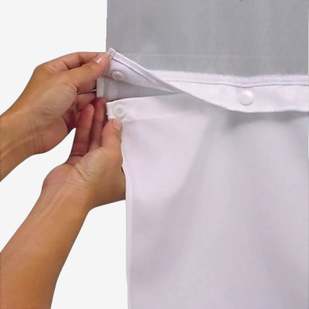 Hookless Shower Curtain with Liner