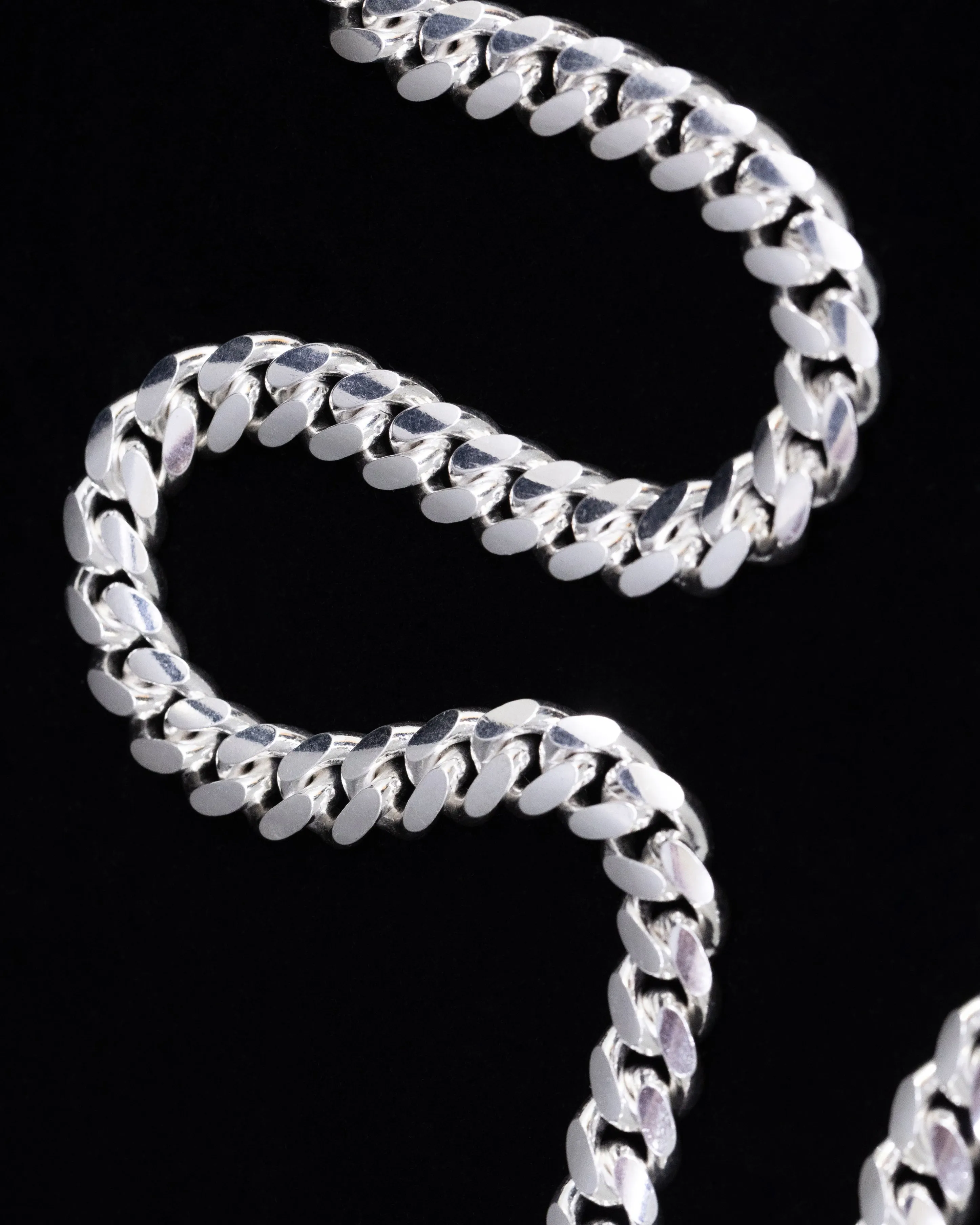 House Of Auric 10mm Cuban Link Chain Sterling Silver