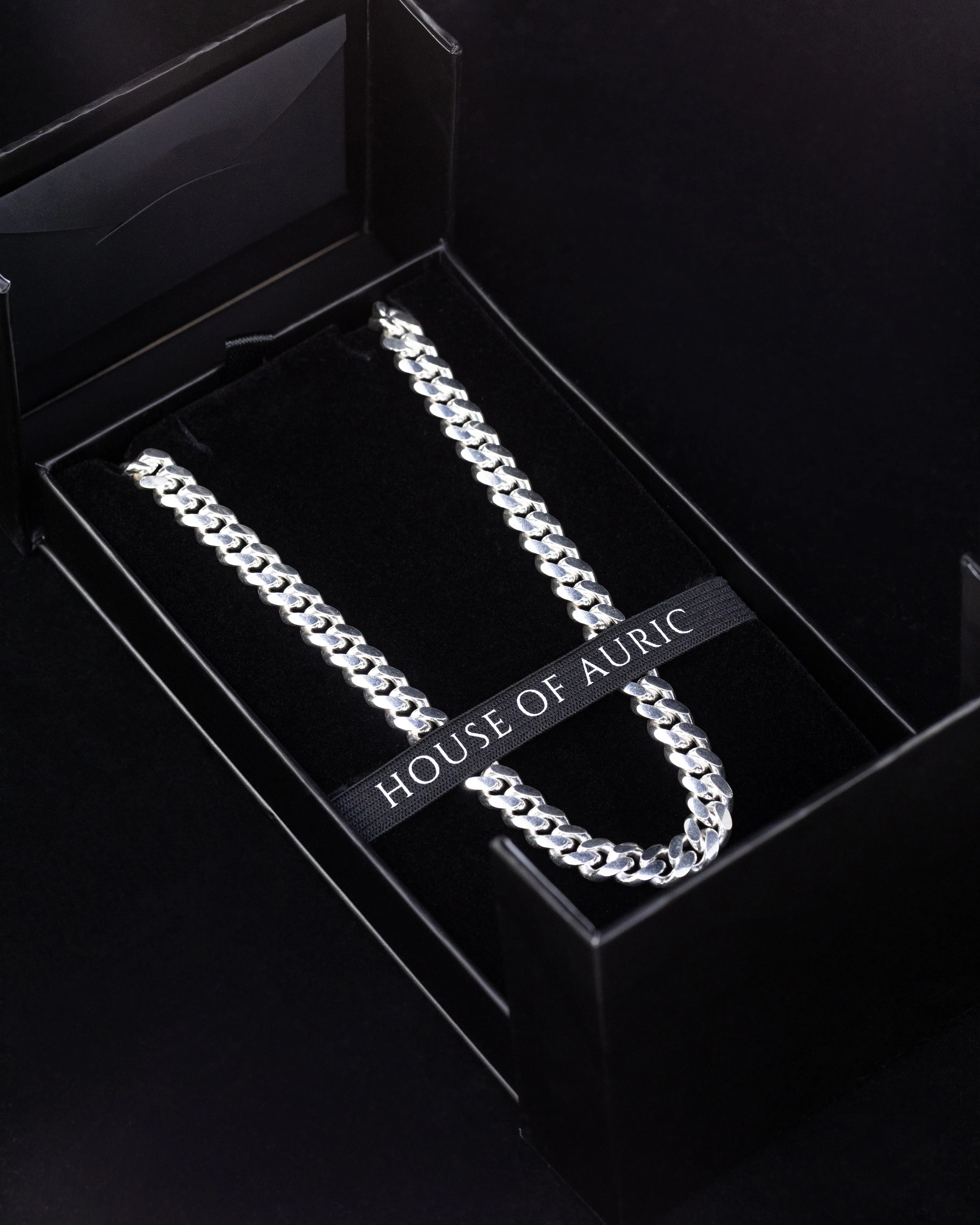House Of Auric 10mm Cuban Link Chain Sterling Silver
