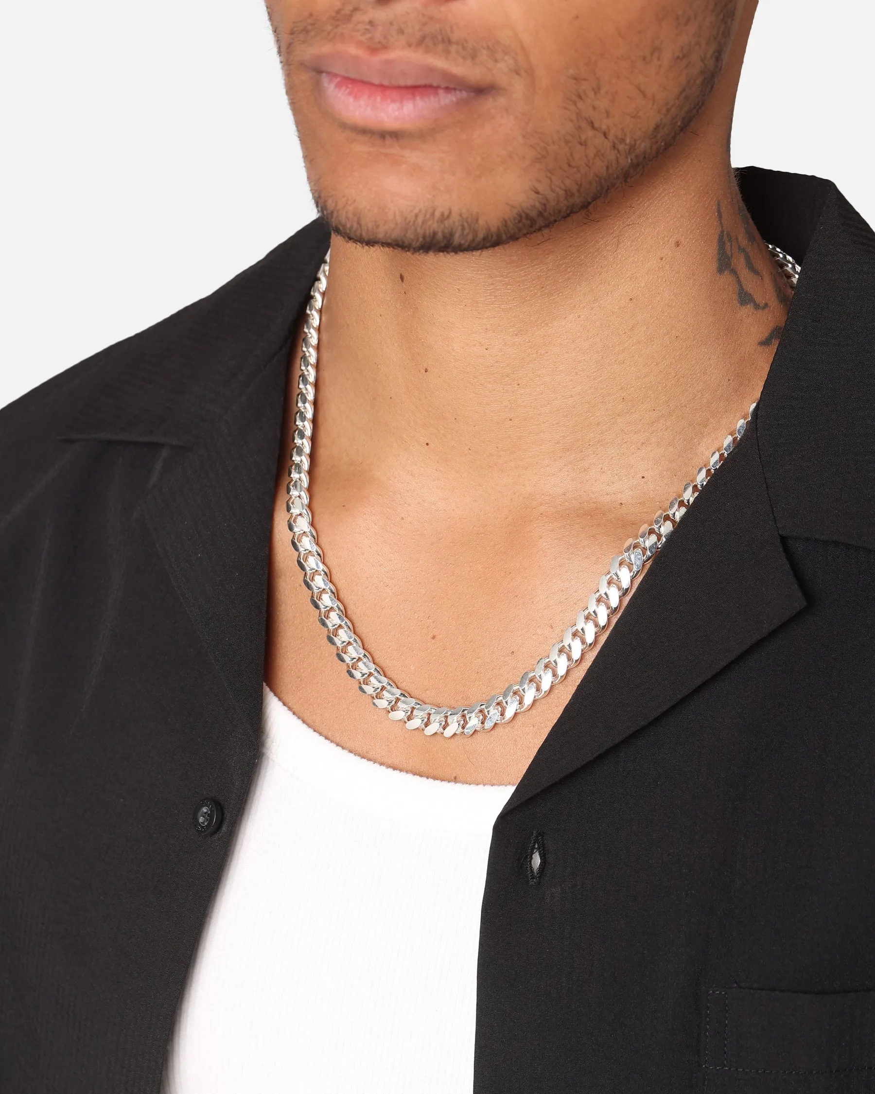 House Of Auric 10mm Cuban Link Chain Sterling Silver