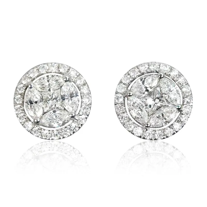 Huitan Chic Bright Zirconia Earrings / Graceful Earrings for Engagement