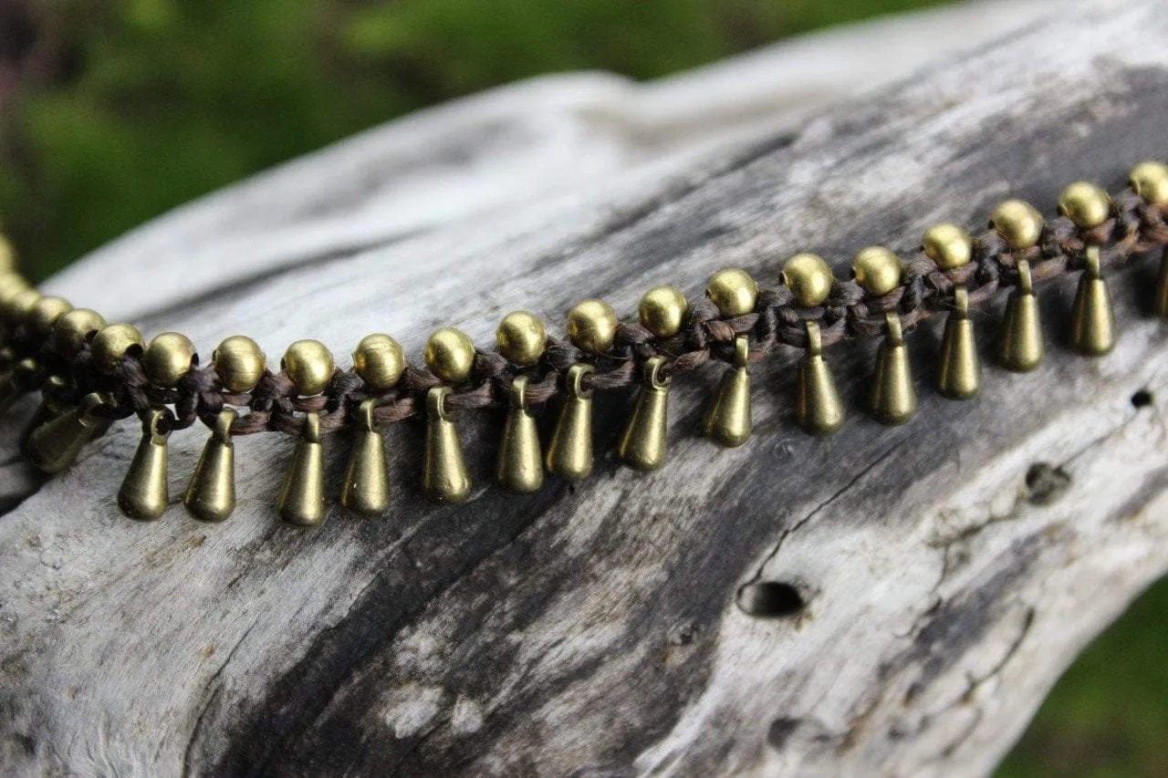 Indian Brass Hand Woven Bracelet