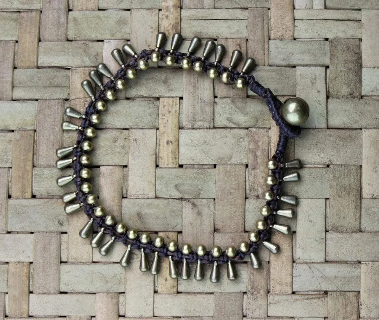 Indian Brass Hand Woven Bracelet