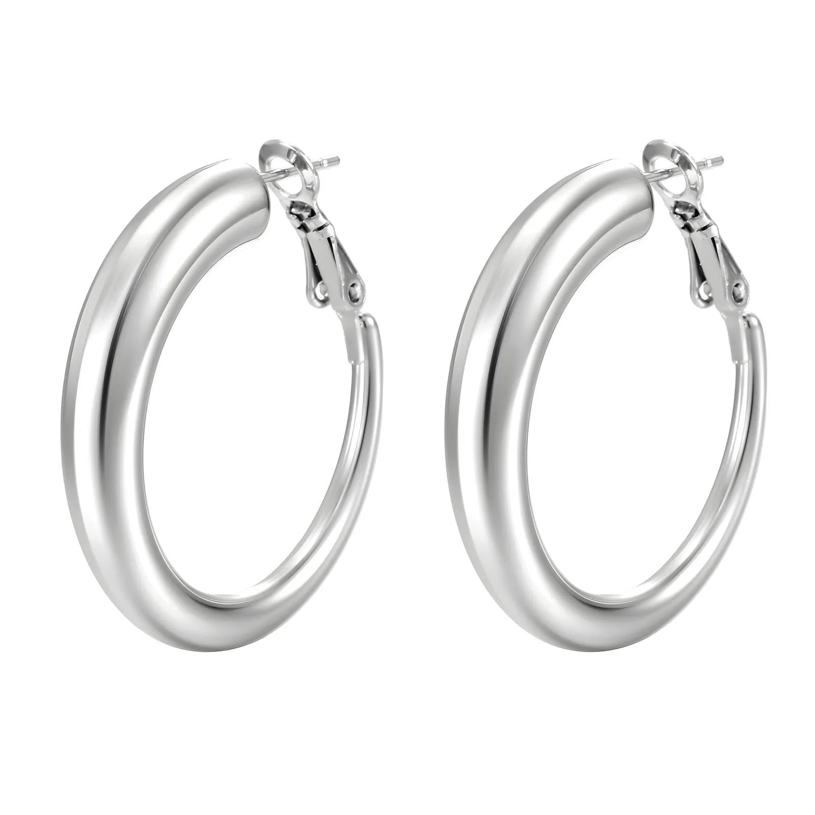Infinity Arc Hoop Earrings