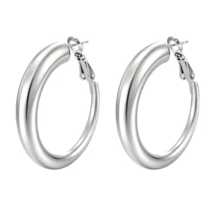 Infinity Arc Hoop Earrings