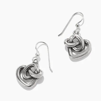 Interlok Curve Heart French Wire Earrings
