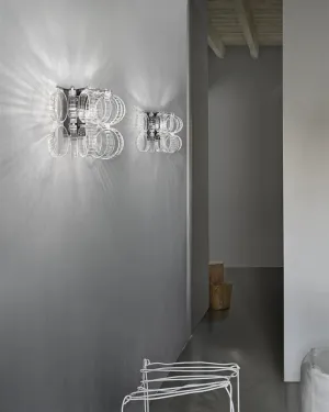 Italian Glass Chain-Link Wall Light