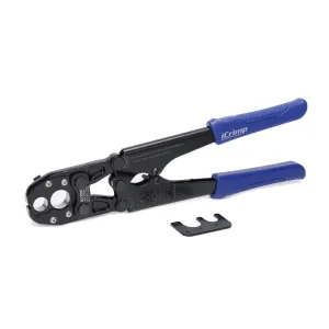 IWS-1234N Pex Pipe Crimping Tool with Convertible 1/2" and 3/4" Jaws for Copper Ring, meets ASTM 1807 Standard