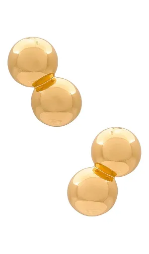 Jenny Bird Lyra Climber Earrings in Metallic Gold