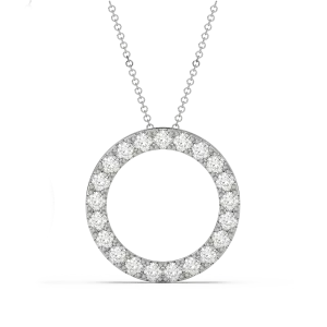 Leben 2.10 Carat Circle of Life Moissanite Necklace