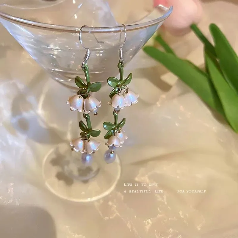 Lily Of The Valley Flower Dangle Retro Delicate Earrings