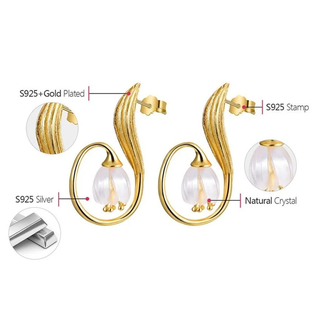 Lily of the Valley Flower Drop Earrings