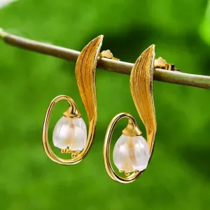 Lily of the Valley Flower Drop Earrings