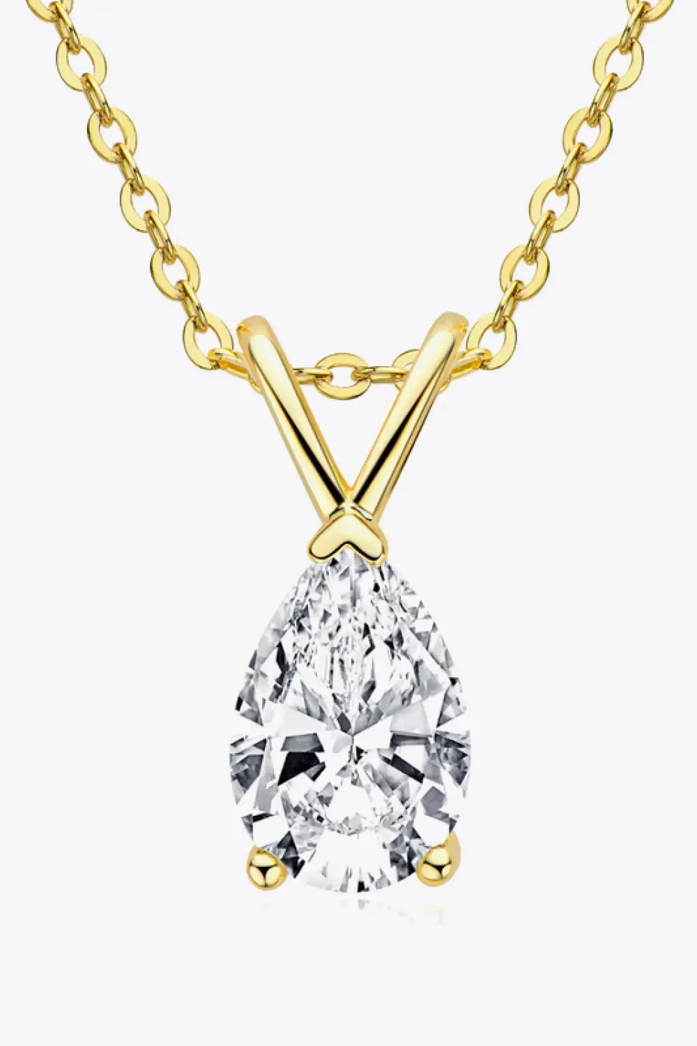 LOVCIA 1.5 Carat Moissanite Pendant 925 Sterling Silver Necklace