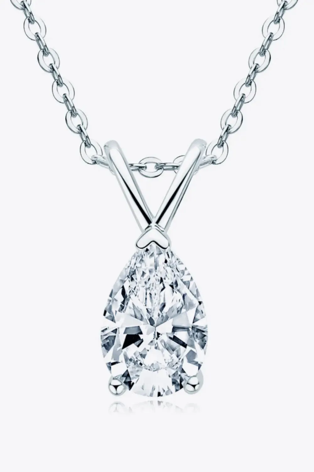 LOVCIA 1.5 Carat Moissanite Pendant 925 Sterling Silver Necklace