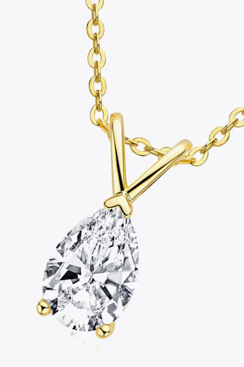 LOVCIA 1.5 Carat Moissanite Pendant 925 Sterling Silver Necklace