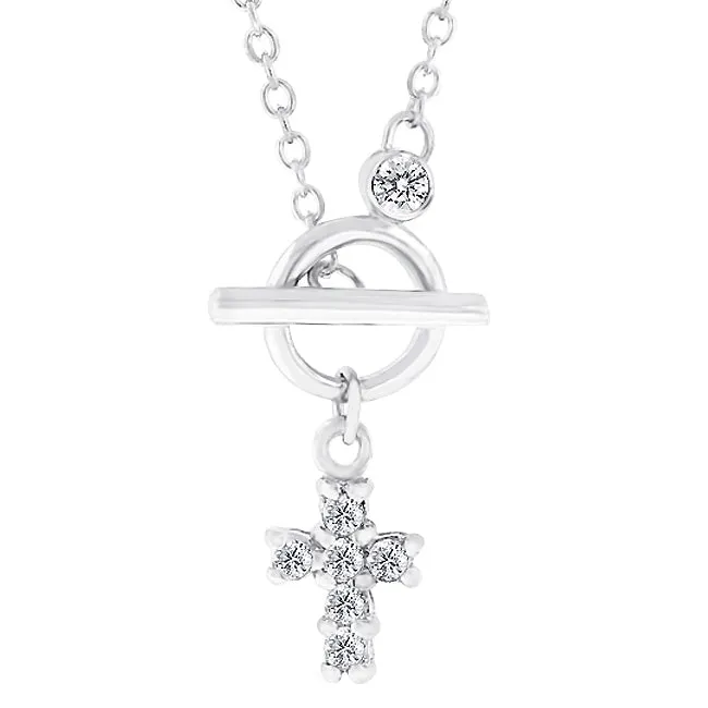 LOVCIA Radiant Faith Rhodium-Plated Necklace