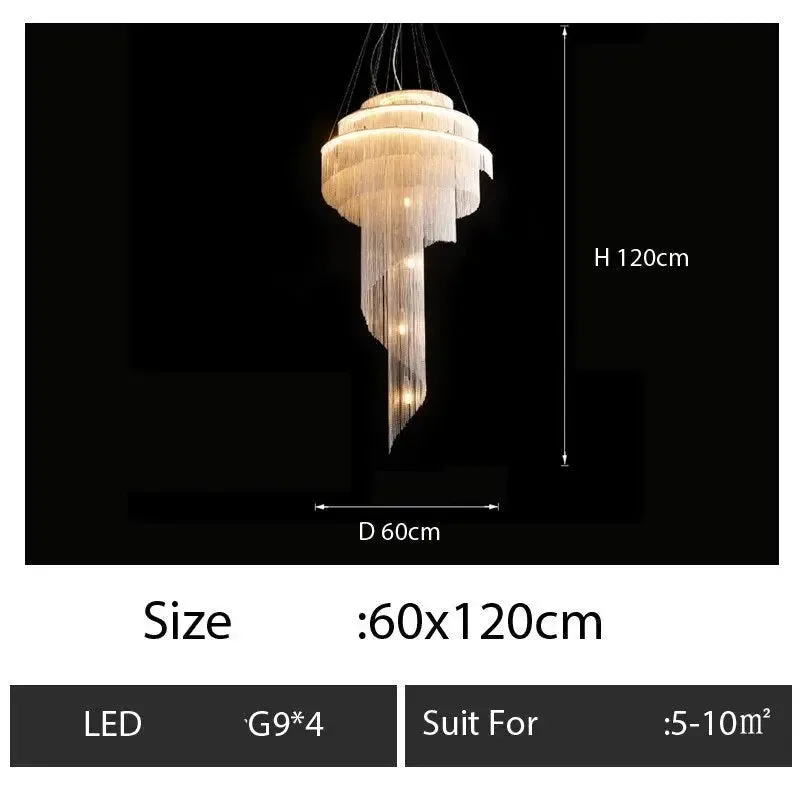 Luxury Tassel Chain Chandelier