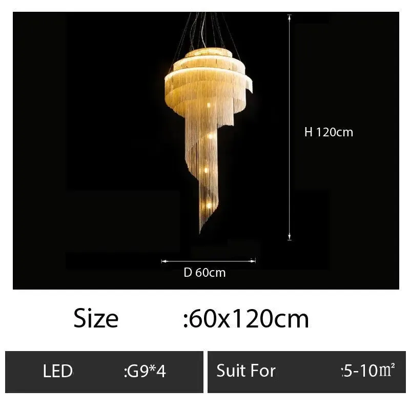 Luxury Tassel Chain Chandelier