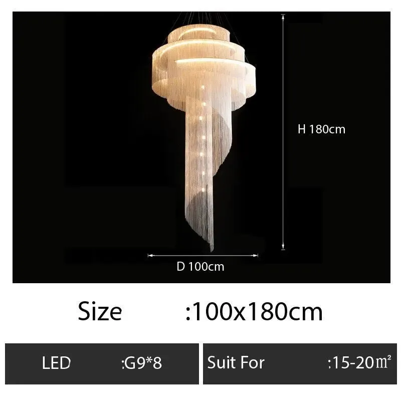 Luxury Tassel Chain Chandelier