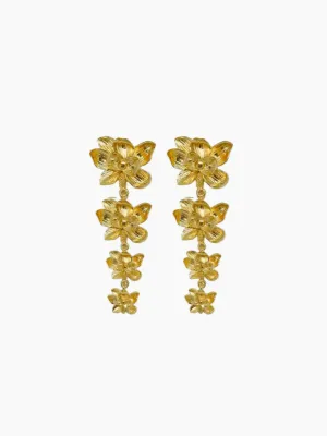 Magnolia Gold Vine Earrings