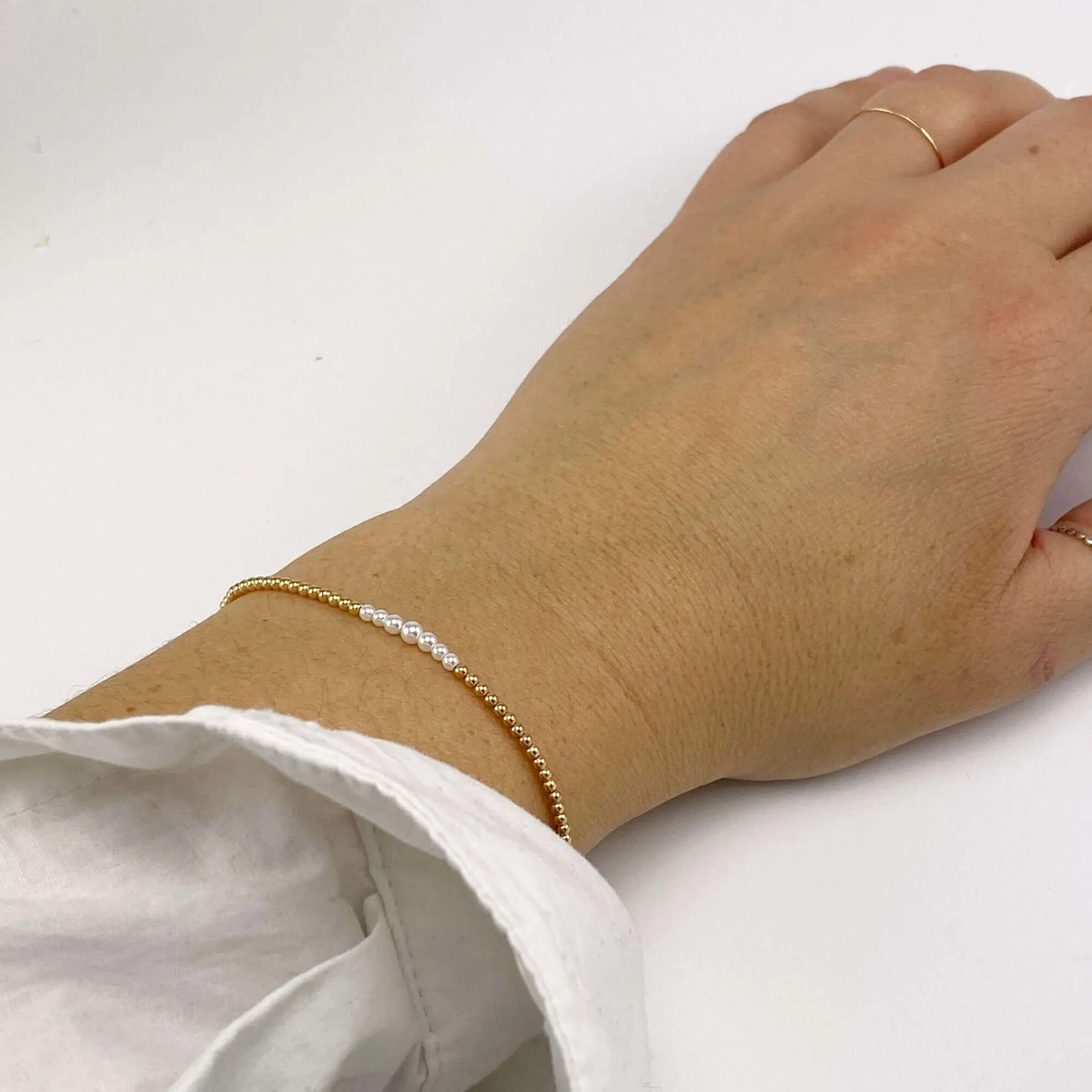 MAITE BEADED PEARL BRACELET