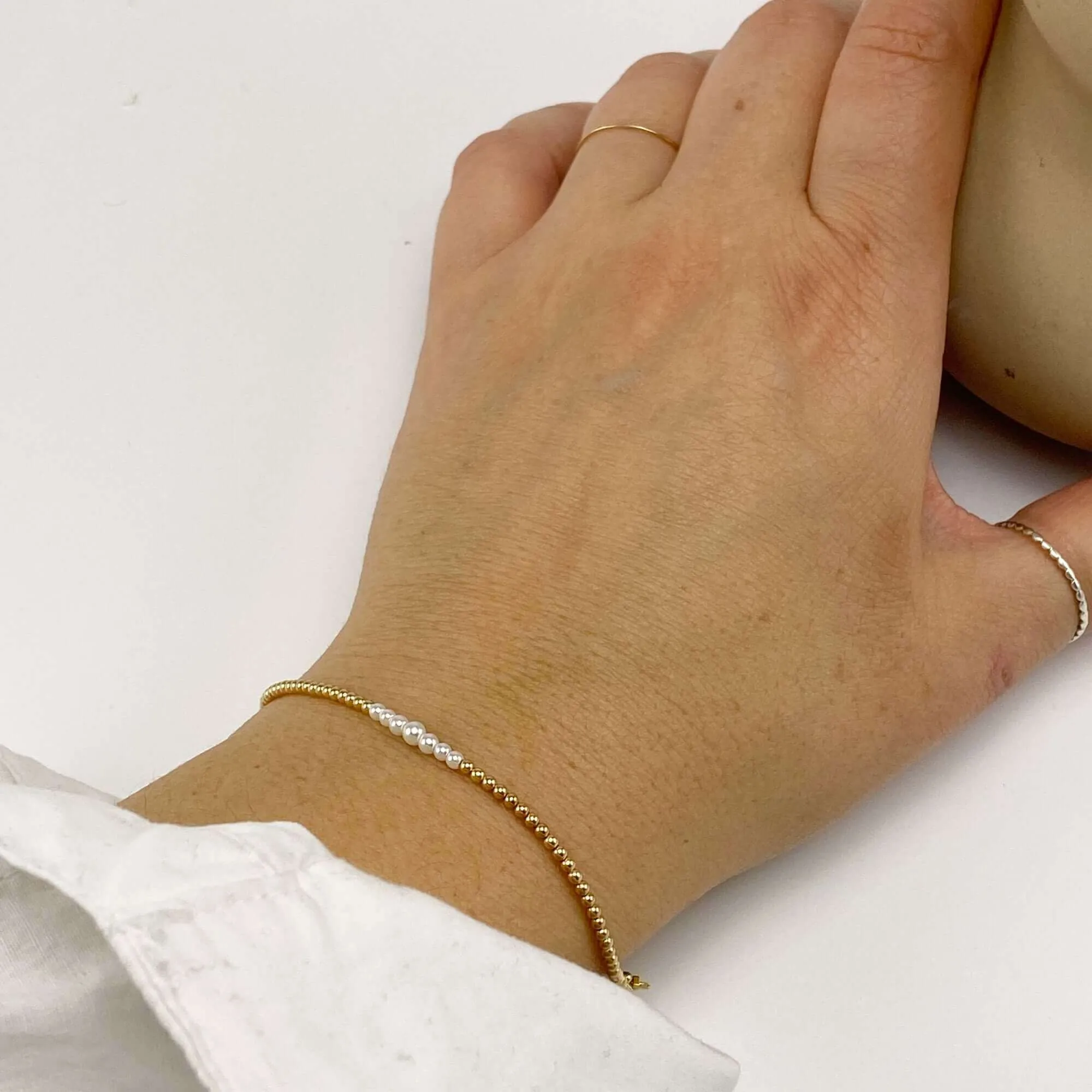 MAITE BEADED PEARL BRACELET