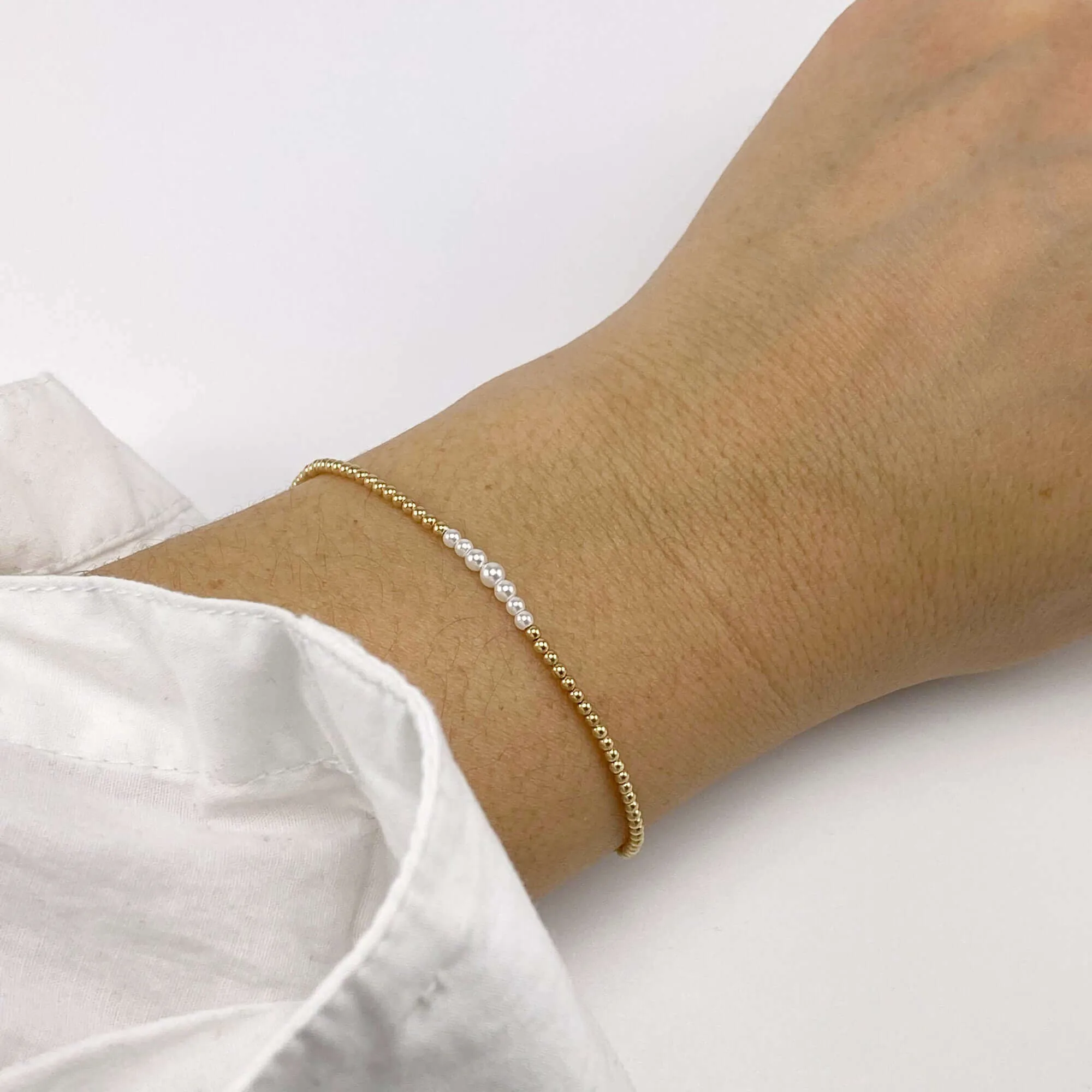 MAITE BEADED PEARL BRACELET