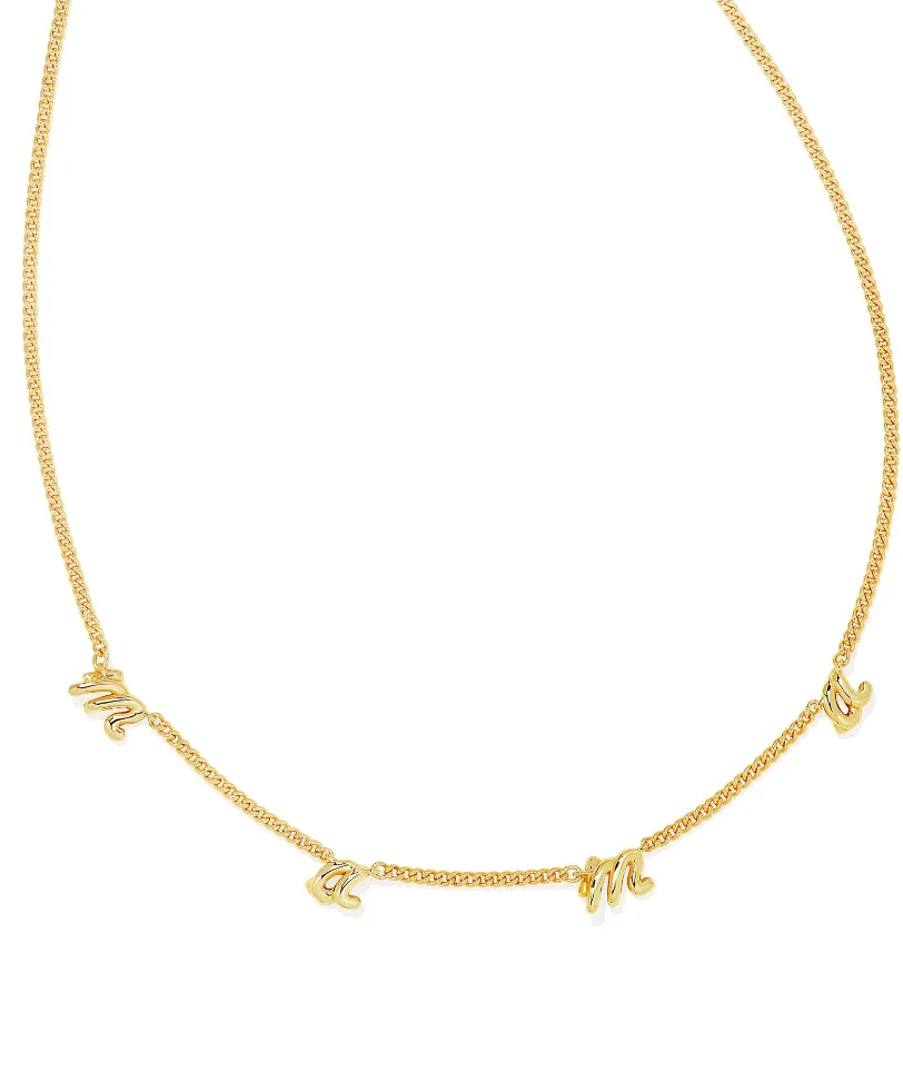 Mama Script Strand Necklace