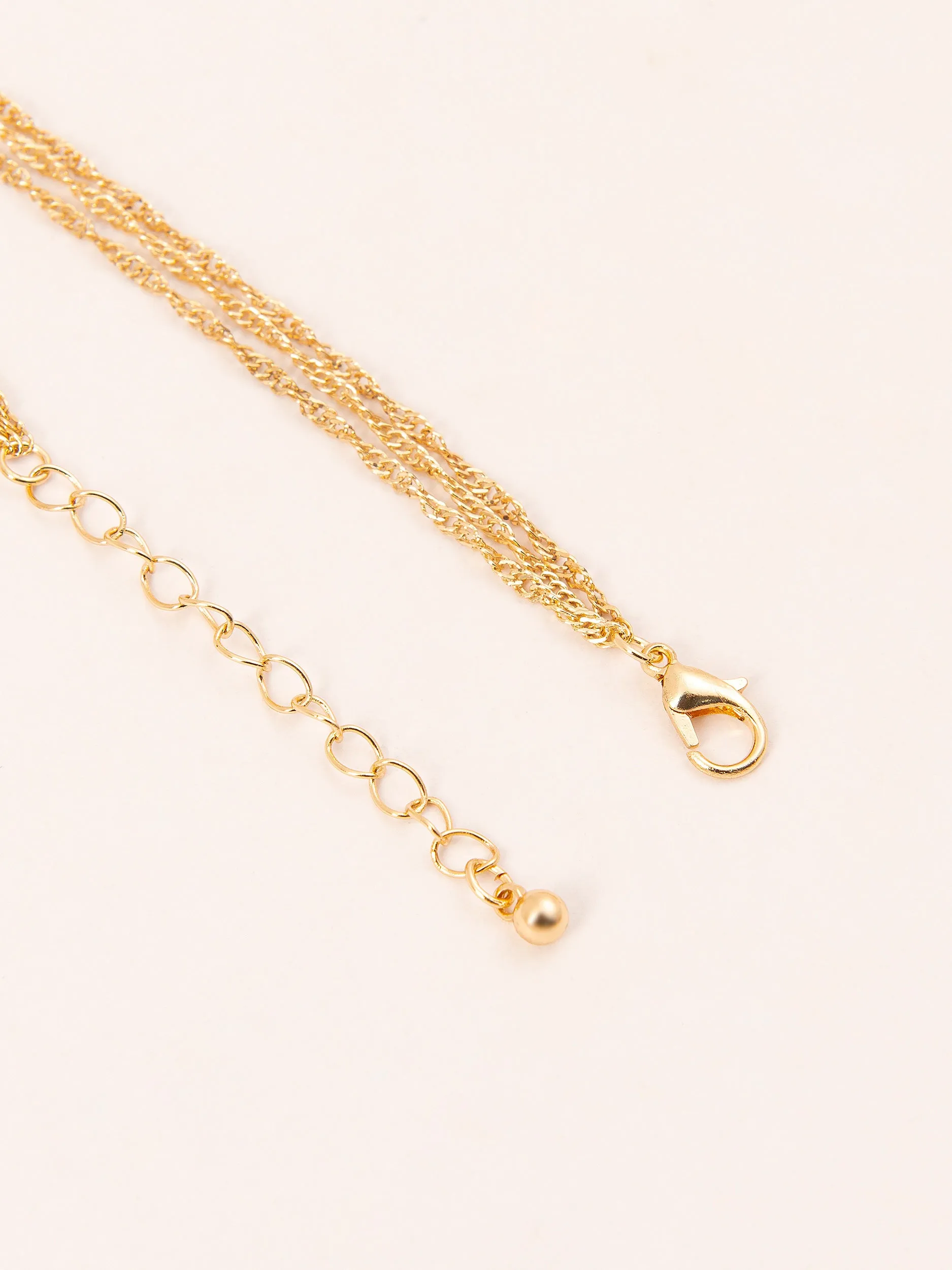 Metallic Layered Anklet