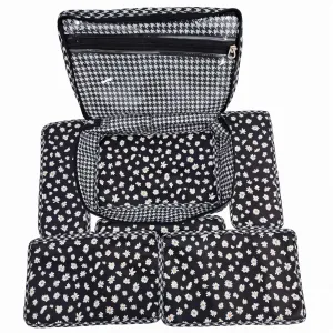 MIDNIGHT DAISY PRINT JEWELRY ORGANIZER