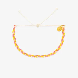 Mini Braided Bracelet in Blushing Lemonade
