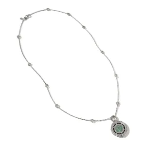 Moon Door Pendant Necklace - Emerald