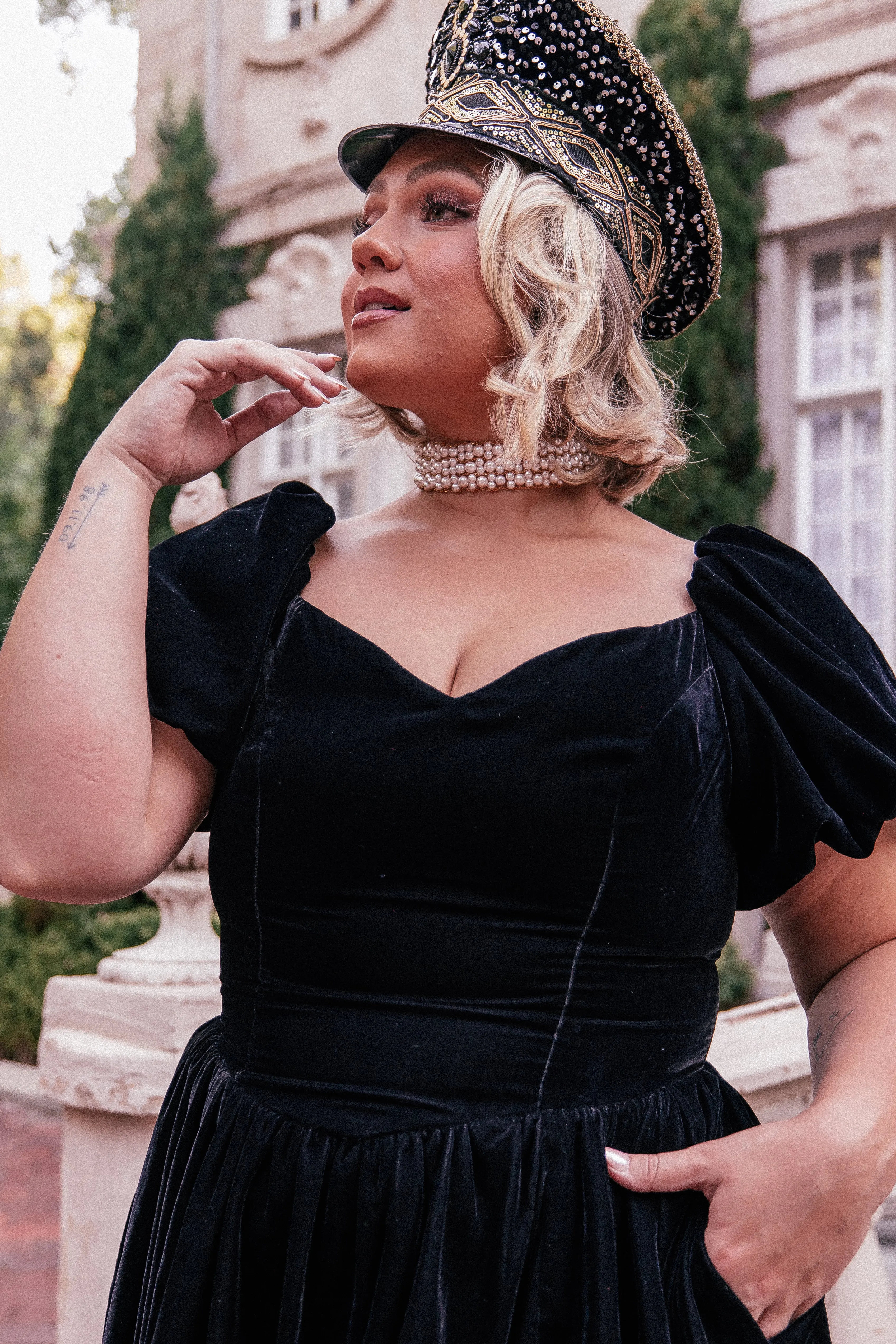 Moonlit Pearl Layered Choker