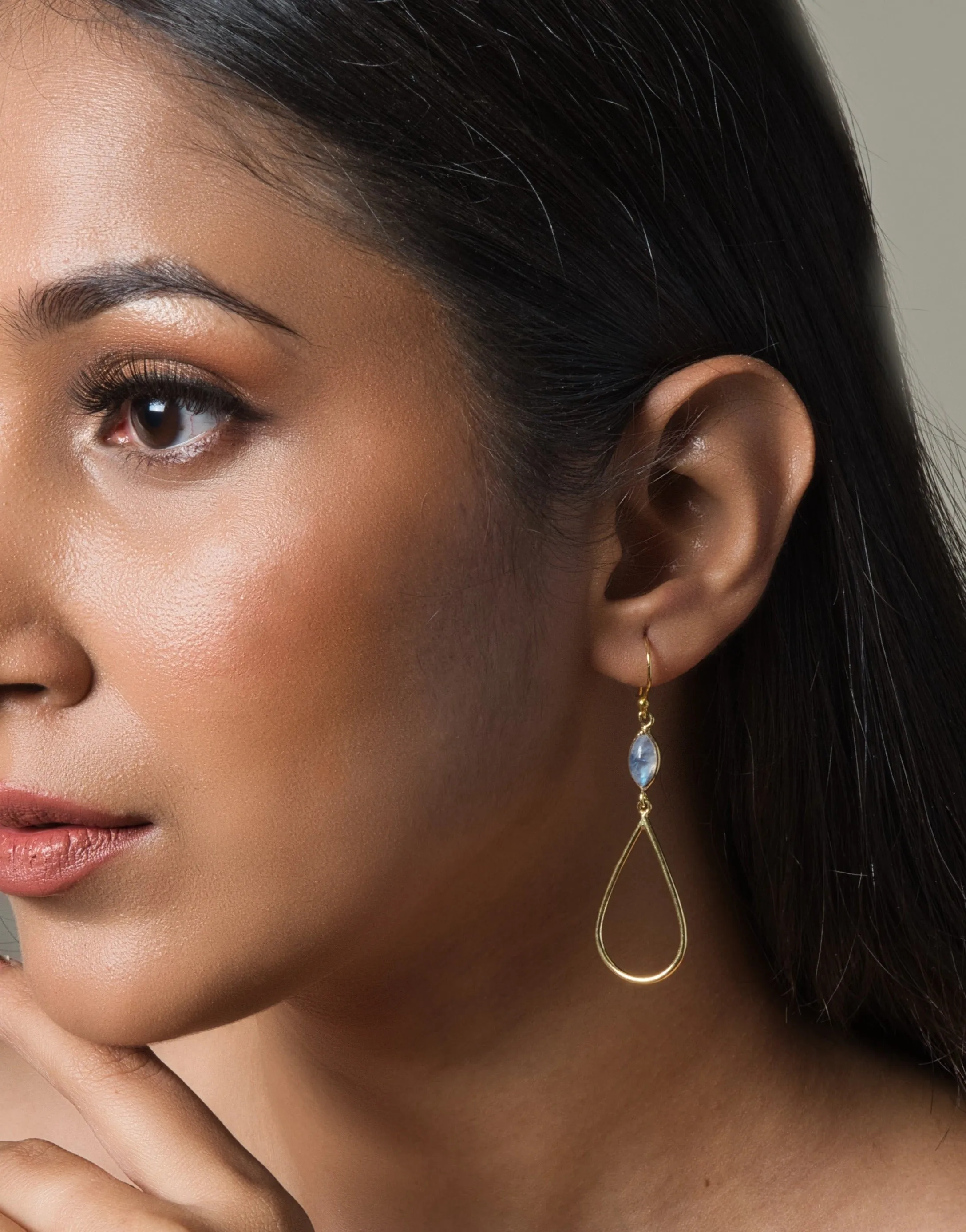 Moonstone Drop Earrings
