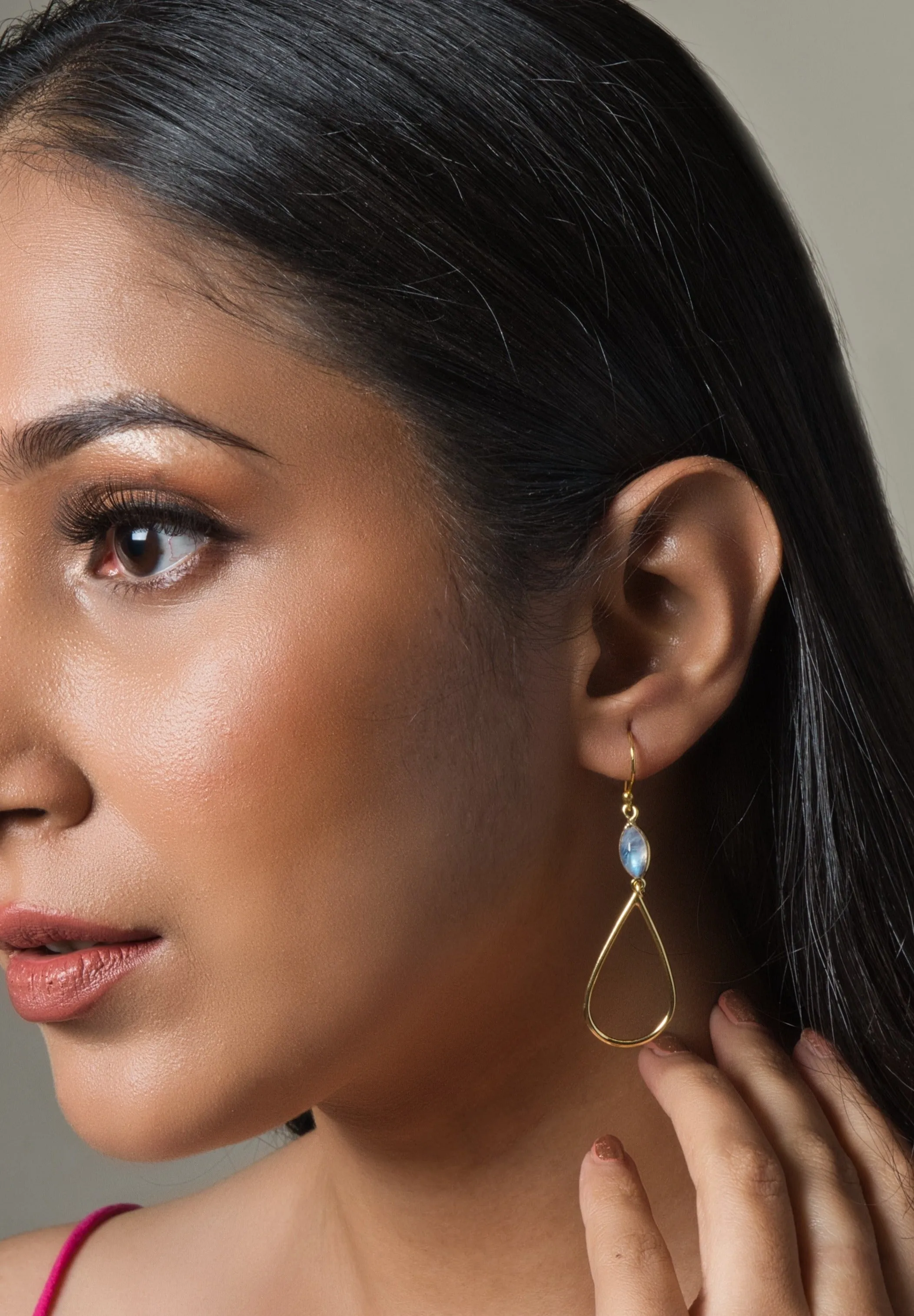Moonstone Drop Earrings