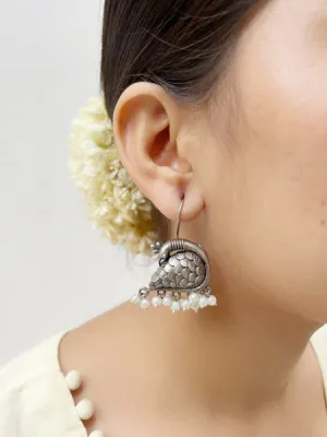 Mornisha Earrings | German Silver Balis