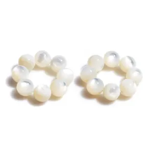 Mother of Pearl Gem Energy Rings