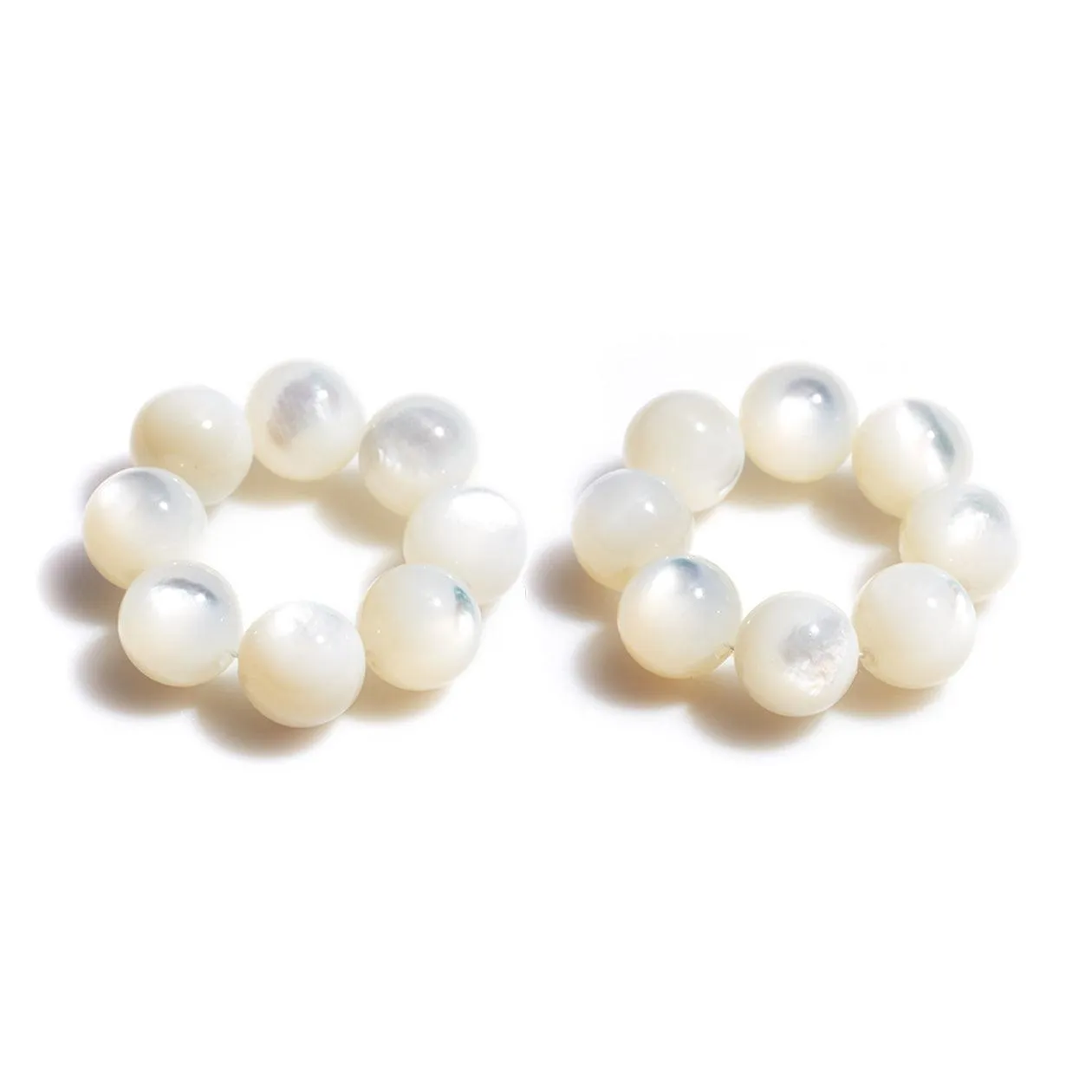 Mother of Pearl Gem Energy Rings