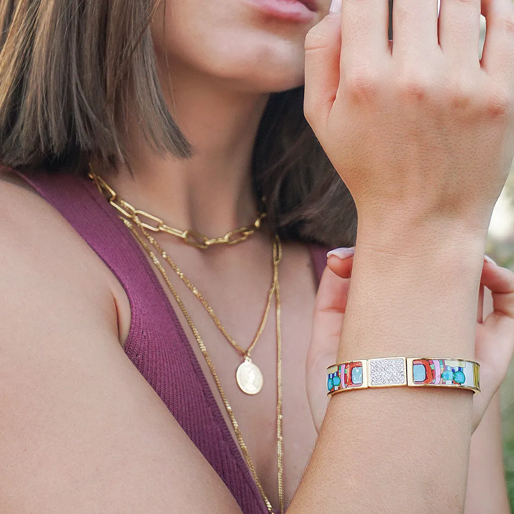 Multicolor Retro Style Bangle