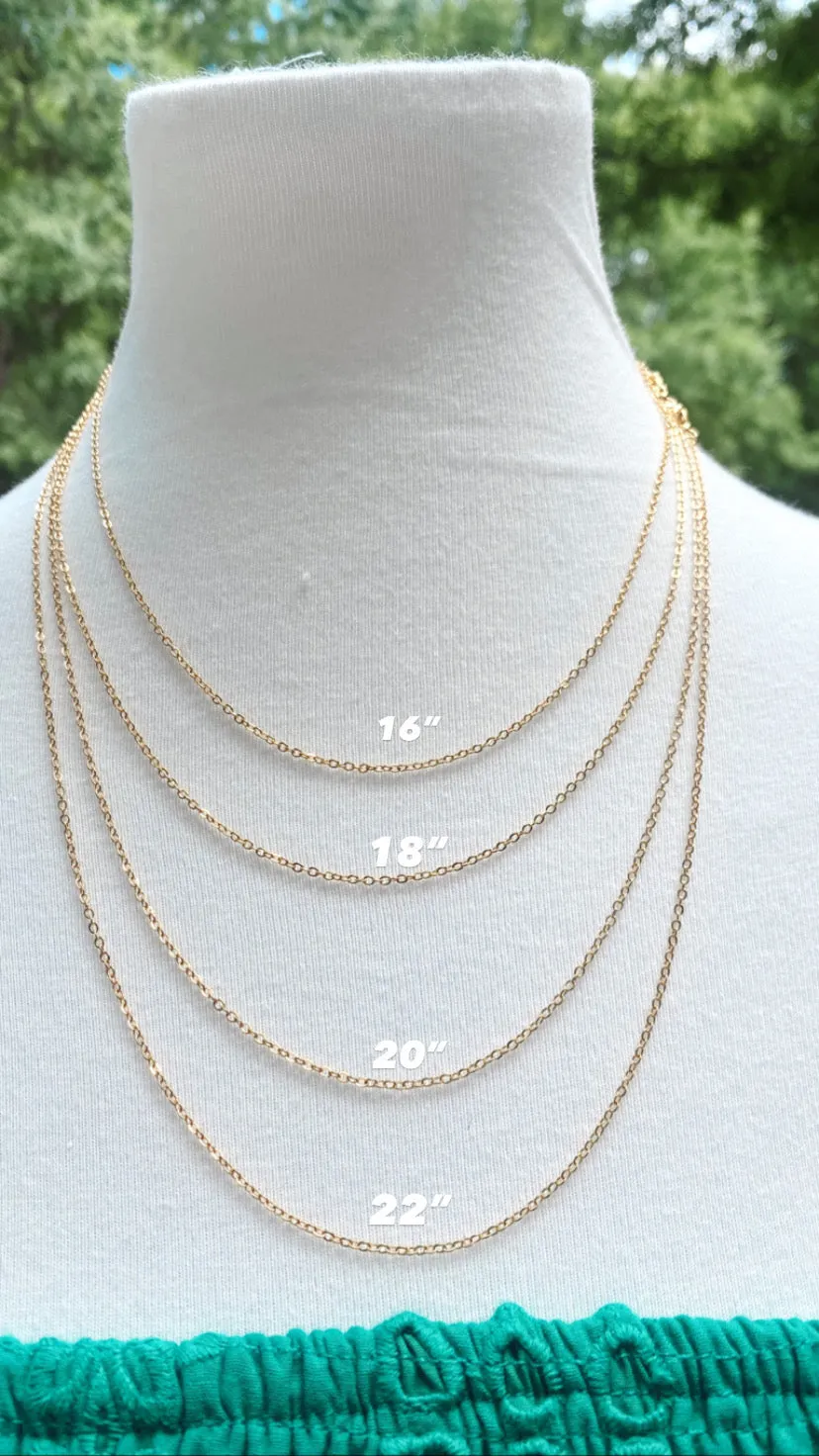 Necklace - 24k Gold Plated Base Chain (4 Lengths)
