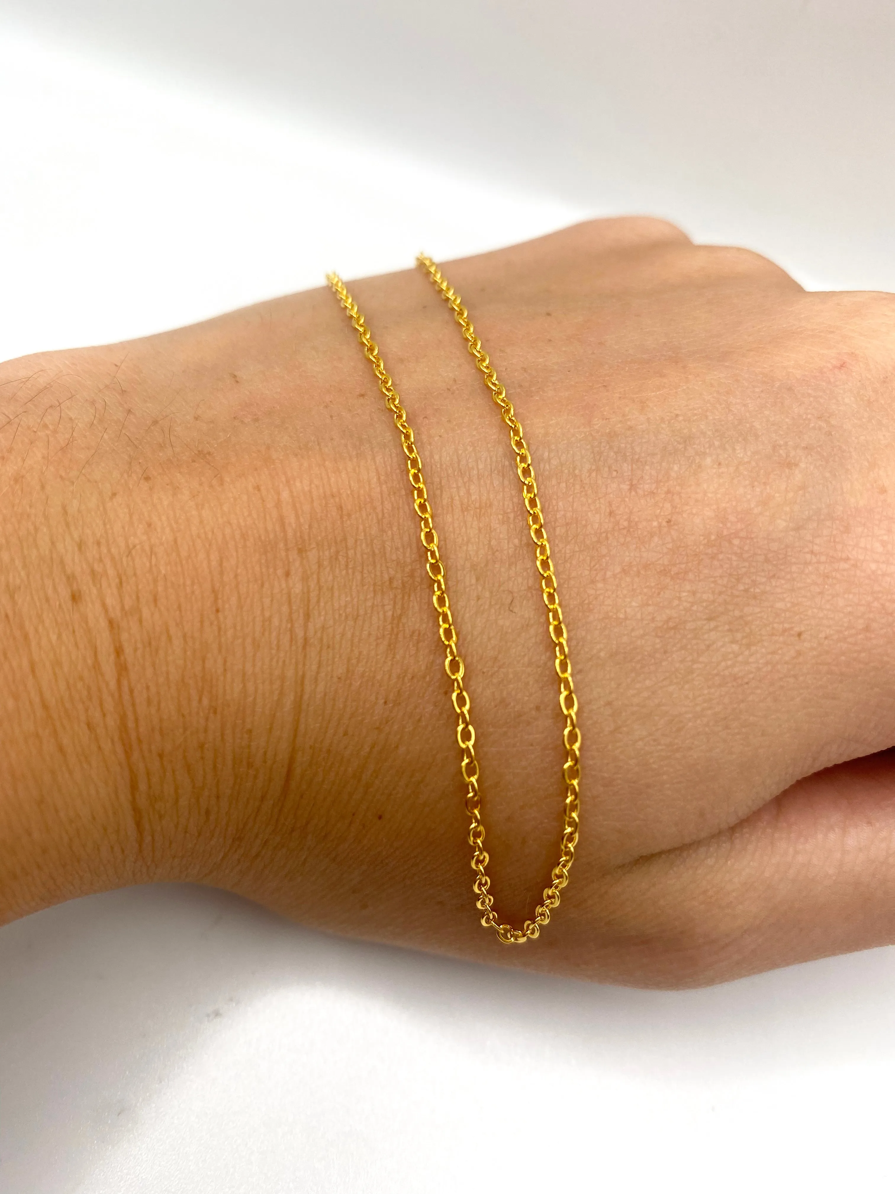Necklace - 24k Gold Plated Base Chain (4 Lengths)