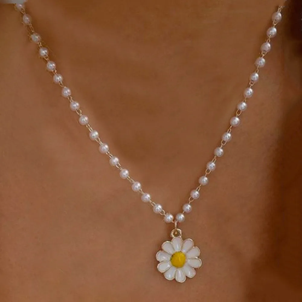 Necklace Simple Double Layer Small Peach Heart With Diamonds