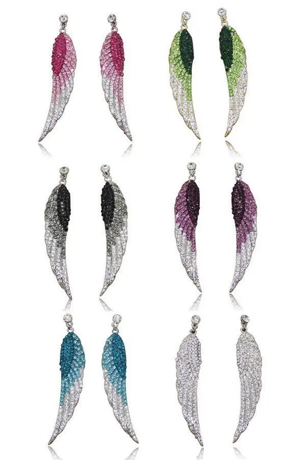New Fashion Charm Angel earrings European style moon shape artistic earrings for women