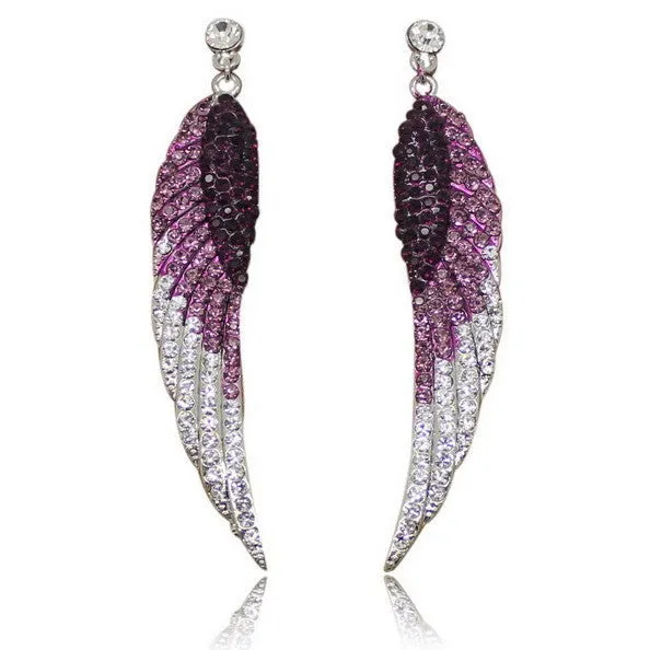 New Fashion Charm Angel earrings European style moon shape artistic earrings for women