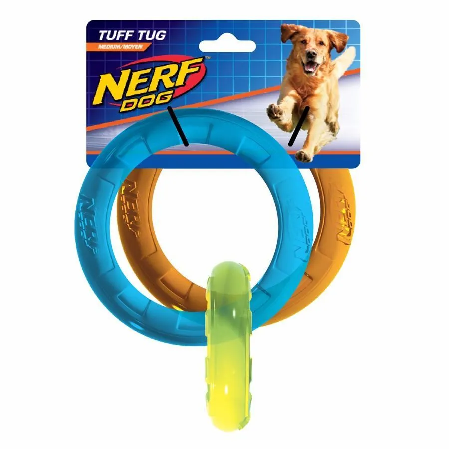 NEW NERF Dog Tuff Tug Rings