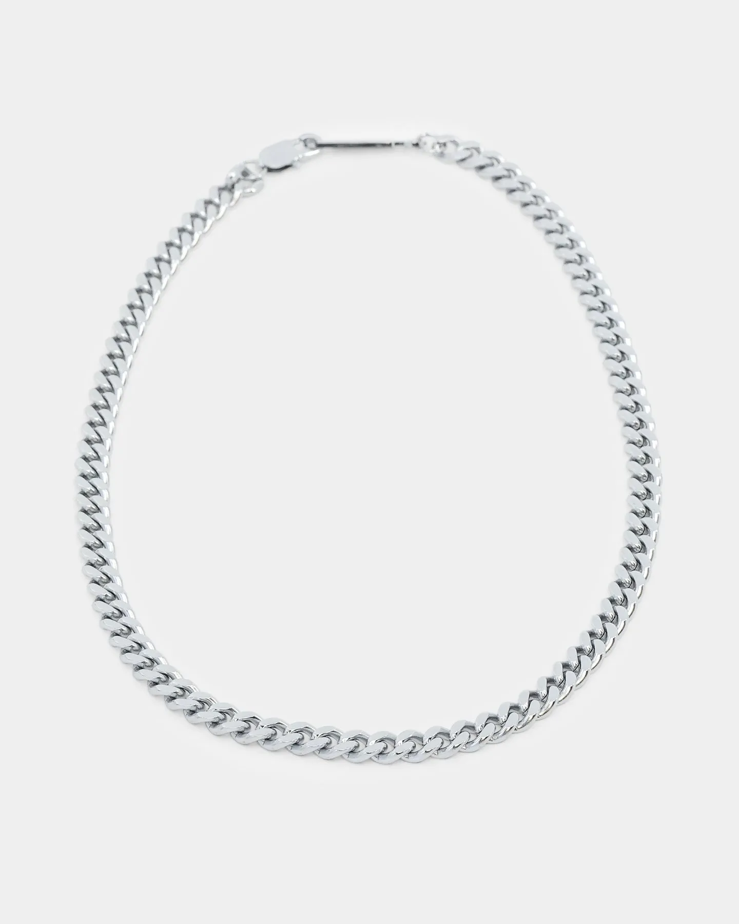 NXS 7mm Cuban Chain White Gold