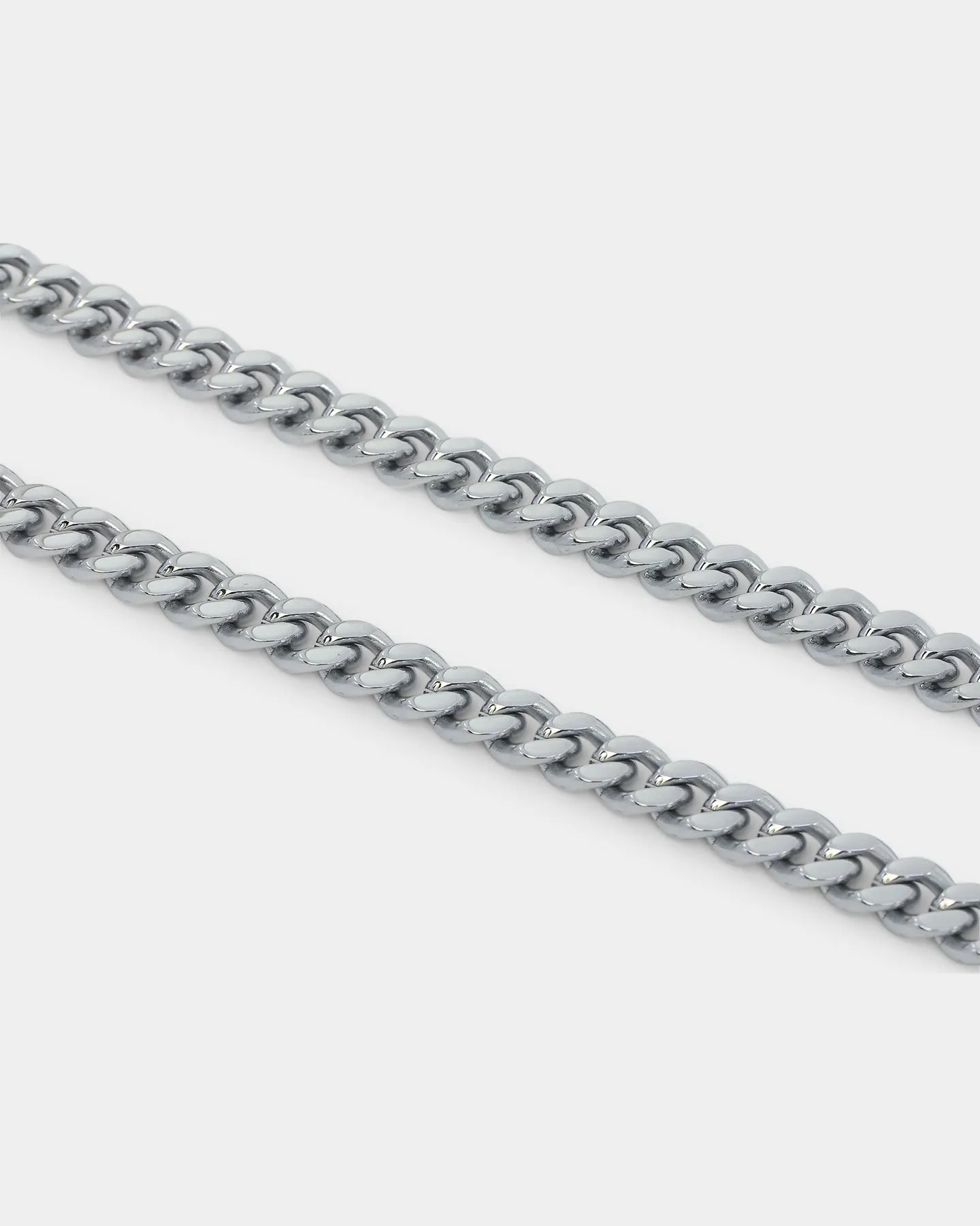 NXS 7mm Cuban Chain White Gold